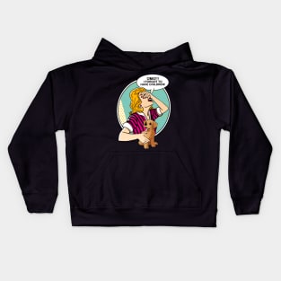 OMG I forgot to have children-Golden retriever Kids Hoodie